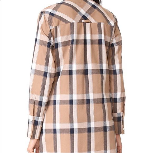 🍃🍃10 CROSBY by DEREK LAM Plaid Flannel Dress - Picture 5 of 8